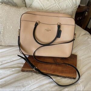 Coach Briefcase Leather Bag